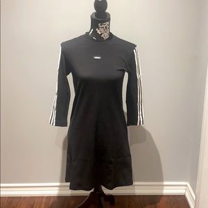 All black Adidas dress